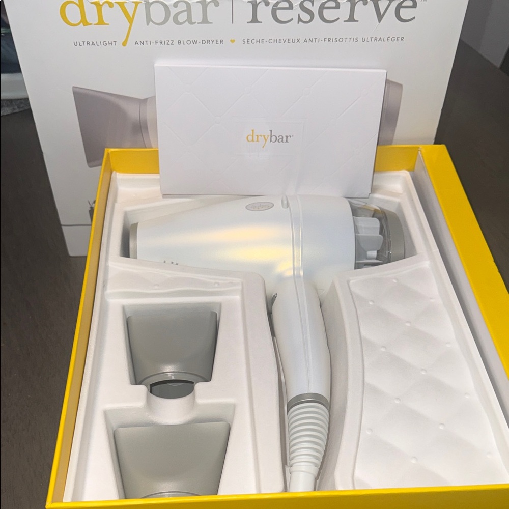 NIB Drybar Reserve Hair Dryer in White and Gray - Picture 5 of 8
